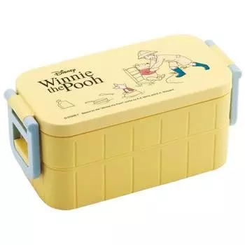Skater Bento Box Disney Winnie the Pooh Cafe 600 мл антибактериальный 2 яруса для женщин Сделано в Японии YZW3AG-A