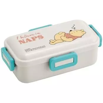 Skater Bento Box Disney Winnie the Pooh BOLD&TRU 530ml Antibacterial Fluffy Dome Lid for Women Made in Japan PFLB6AG-A