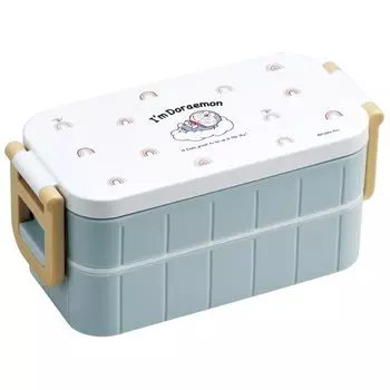 Skater Bento Box Doraemon Sky Walk Sanrio 600 мл антибактериальный 2 яруса для женщин Сделано в Японии YZW3AG-A