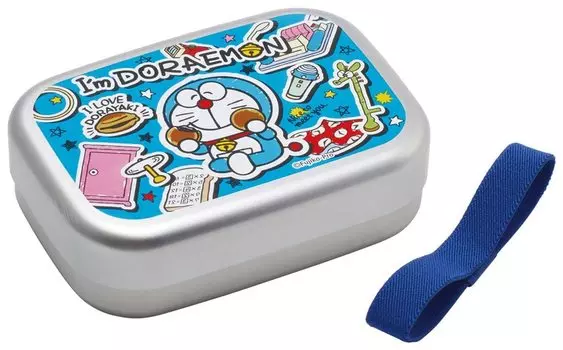 Skater Bento Box Doraemon Sticker 370 мл алюминиевая теплая коробка для хранения, совместимая с детьми, сделано в Японии ALB5NV-A