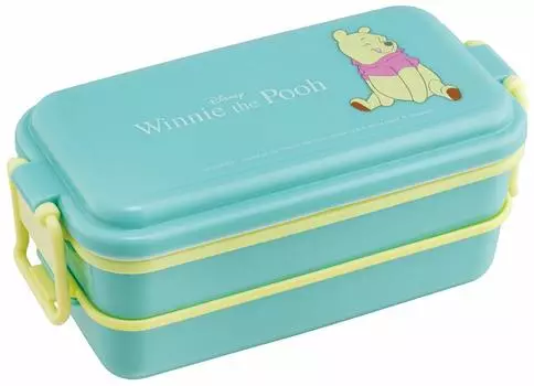 Skater Bento Box Enamel Style Lunch Box 2 Tiers Winnie the Pooh Disney 660ml PENW7