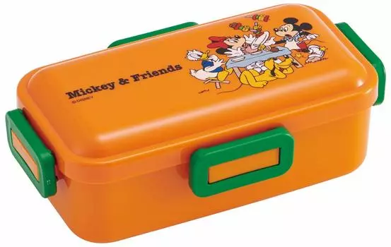 Skater Bento Box Fluffy Dome Lid Made in Japan Mickey Friends Picnic Disney 530ml PFLB6 &