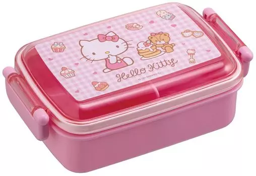 Skater Bento Box Hello Kitty Конфеты Sanrio 450 мл Антибактериальные для детей Сделано в Японии RBF3ANAG-A