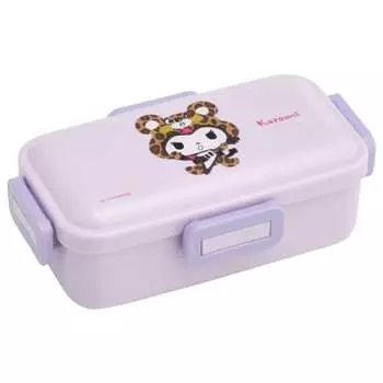 Skater Bento Box Kuromi Headpiece Sanrio 530ml Antibacterial Fluffy Dome Lid for Women Made in Japan PFLB6AG-A