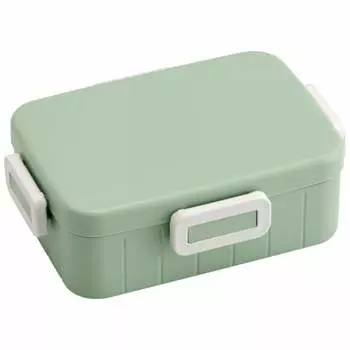 Skater Bento Box, матово-зеленый, 650 мл, 4-точечный замок, для женщин, сделано в Японии YZFL7AG-A