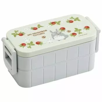Skater Bento Box My Neighbor Totoro Strawberry 600 мл антибактериальный 2 яруса для женщин Сделано в Японии YZW3AG-A