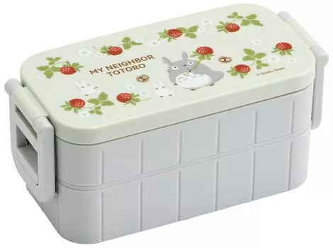 Skater Bento Box My Neighbor Totoro Strawberry 600 мл антибактериальный 2 яруса для женщин Сделано в Японии YZW3AG-A