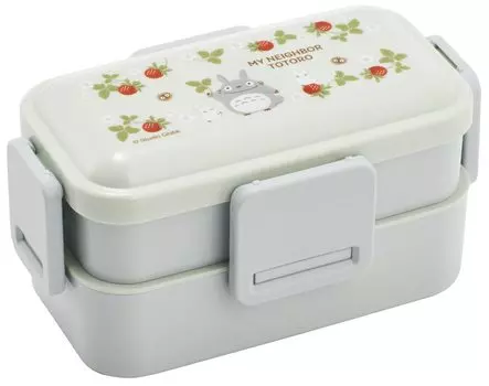 Skater Bento Box My Neighbor Totoro Studio Ghibli Strawberry 600 мл антибактериальная пушистая крышка-купол 2 яруса для женщин Сделано в Японии PFLW4AG-A