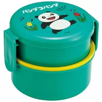 Skater Bento Box Pandako Panda 500 мл 2-х уровневый круглый антибактериальный Сделано в Японии ONWR1AG-A