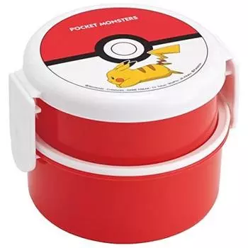 Skater Bento Box Pocket Monster Monster Ball 500ml 2 Tiers Round Antibacterial Made in Japan ONWR1AG-A