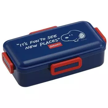 Skater Bento Box Shokado Snoopy Navy with Core 830ml Antibacterial Fluffy Lunch Box Large Capacity L Made in Japan PFLB8SAG-A