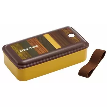 Skater Bento Box Silver Ion Ag+ антибактериальная пушистая упаковка интегрированного типа 1 ярус 830 мл текстура древесины коричневый PAL8AG