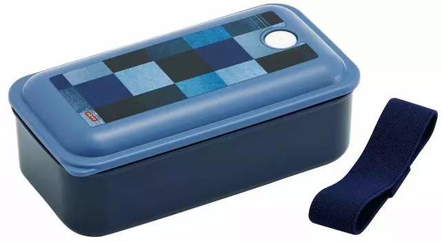 Skater Bento Box Silver Ion Antibacterial Fluffy Packing Integrated 1 Tier 530ml Denim PAL5AG Ag+