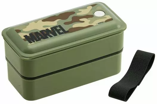 Skater Bento Box Silver Ion Antibacterial Fluffy Packing Integrated 2 Tiers 850ml Marvel Disney PALW9AG Ag+