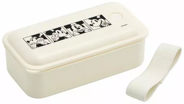 Skater Bento Box Silver Ion антибактериальная пушистая упаковка интегрированный тип 1 ярус 530 мл Микки Маус Disney PAL5AG Ag+