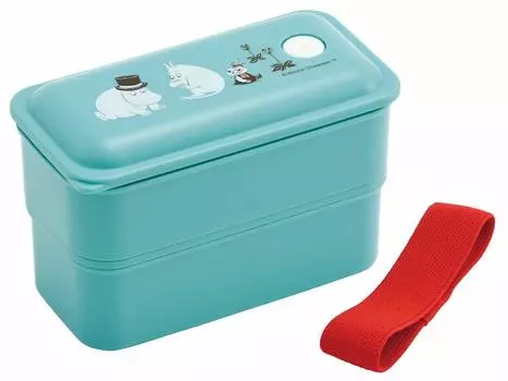Skater Bento Box Silver Ion антибактериальная пушистая упаковка интегрированная 2 яруса 550 мл Moomin Color PALW6AG Ag+