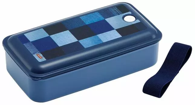 Skater Bento Box Silver Ion антибактериальная пушистая упаковка интегрированный тип 1 ярус 830 мл деним PAL8AG Ag+