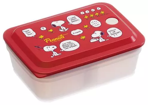 Skater Bento Integrated Air 1 Snoopy Peanuts Box, Antibacterial, Fluffy, 600ml, Packing, Valve, Tier, PAS6AG-A