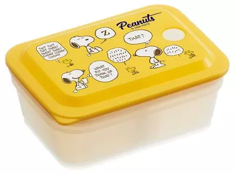 Skater Bento Integrated Air 1 Snoopy Peanuts Box, Antibacterial, Fluffy, 450ml, Packing, Valve, Tier, PAS5AG-A
