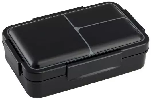 Skater Bento Leak with Integrated 1 Large Black Box, Antibacterial, Proof, Dividers, Packing, Fluffy, Tier, 850ml, Capacity, PALT9AG-A
