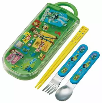Skater Bento палочки для еды трио набор палочки для еды ложка вилка История игрушек 20 Disney TACC2 детский 16.5 см