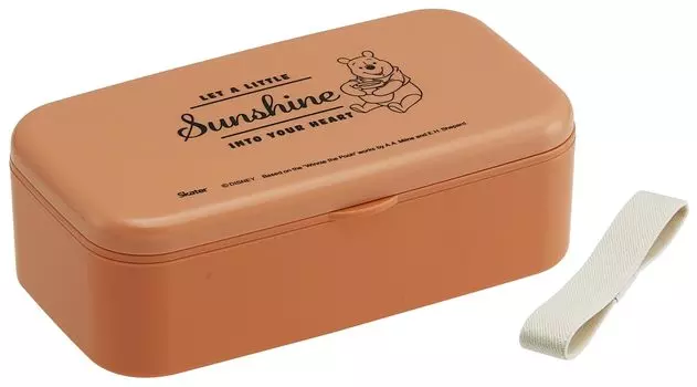Skater Biomass Bento Box with Lunch Lunch Belt Dishwasher Microwave Made in Disney Winnie the Pooh Chopsticks, Box, 600ml, Included, Safe, Safe,