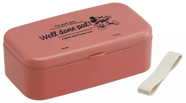 Skater Biomass Bento Box with Lunch Lunch Belt Dishwasher Microwave Made in Disney Mickey Mouse Chopsticks, Box, 600ml, Included, Safe, Safe, Japan,