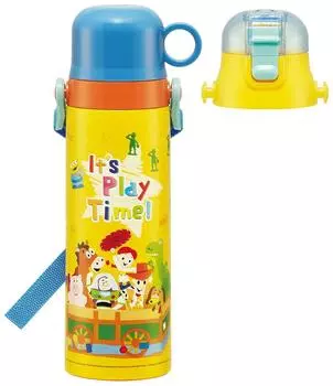 Skater Бутылка для воды из нержавеющей стали, прямая питьевая, 580 мл, чашка для питья, 570 мл, легкая, типа «История игрушек 23», спортивная бутылка для воды Disney для мальчиков, симпатичная