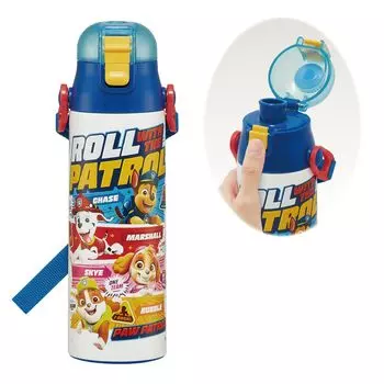 Skater Бутылка для воды из нержавеющей стали для питья 580 мл Paw Patrol 24, легкая, холодного типа, для хранения, спортивная бутылка, милая, для детей