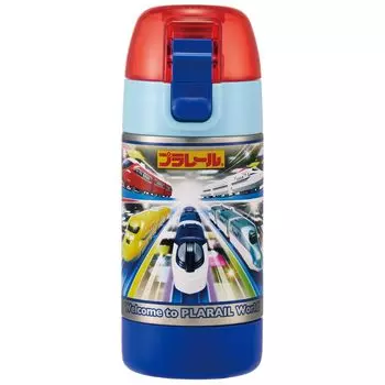 Skater Child Friendly Lightweight Water Bottle Stainless Steel Single Layer Mug Bottle For Room Temperature 350ml For Children One Push Direct