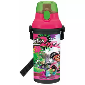 Skater Children s Ag+ Antibacterial Plastic Water Bottle 480ml Splatoon 2 Boys Made in Japan PSB5SANAG-A
