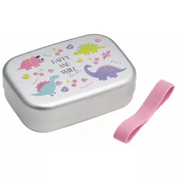 Skater Children s Aluminum Lunch Box 370ml Happy & Smile Girls Made in Japan ALB5NV-A