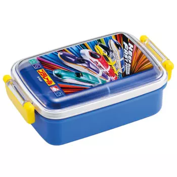 Skater Children s Bento Box, 1 Tier, 450ml, Dome Shape, Fluffy, Antibacterial, Kids Lunch, Made in Japan, Plarail 25, Boys, RBF3ANAG