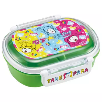 Skater Children s Bento Box, 1 Tier, 360ml, with Core (Side Dishes Container), Dome Shape, Fluffy Kids Lunch, Antibacterial Treatment, Made in Japan,