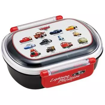 Skater Children s Lunch Box, 1 Tier, 360ml, with Core (Side Dishes Container), Fluffy Dome-Shaped Kids Lunch, Antibacterial Treatment, Made in Japan,