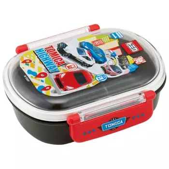 Skater Children s Lunch Box, 1 Tier, 360ml, with Core (Side Dishes Container), Dome-shaped, Fluffy Kids Lunch, Antibacterial Treatment, Made in Japan,