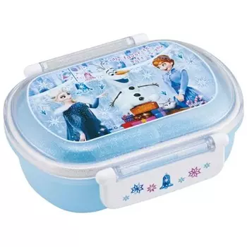 Skater Children s Lunch Box, 1 Tier, 360ml, Fluffy Dome Shape, Disney Frozen 24, Antibacterial, For Children, Made in Japan QAF2BAAG-A