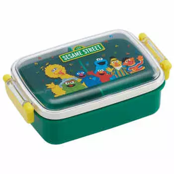 Skater Children s Lunch Box 1 Tier 450ml Fluffy Dome Shape Antibacterial Kids Lunch Made in Japan Sesame Street Boys Girls RBF3ANAG