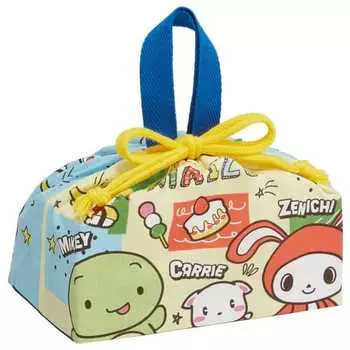 Skater Children s Lunch Box Drawstring Bag Maizen Sisters 23 Made in Japan KB7-A