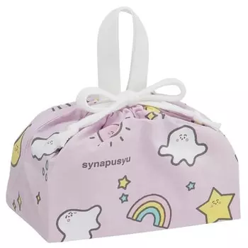 Skater Children s Lunch Box Drawstring Bag with Gusset Kids Made in Japan Shinapushu Girls KB7