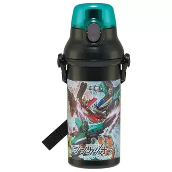 Skater Children s Plastic Water Bottle 480ml One Push Open/Close Antibacterial Child Friendly Lightweight Antibacterial Treatment Made in Japan Shinka