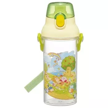 Skater Children s Plastic Water Bottle Clear 480ml One Push Type Kirby Picnic PSB5TR