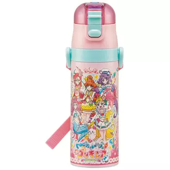 Skater Children s Stainless Steel Kids Water Bottle Direct Drinking 470ml Tropical PreCure Girls SDC4-A