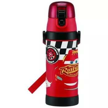 Skater Children s Stainless Steel Water Bottle Direct Drinking 480ml Cars Child-friendly Lightweight Type Boys Cold Storage Only Disney 3D Printed Wat