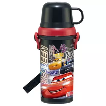 Skater Children s Water Bottle 480ml with Cup Disney Cars 23 Boys PSB5KD-A