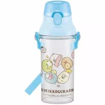 Skater Children s Water Bottle Clear Bottle 480ml Sumikkogurashi Obenkyo Girls Made in Japan PSB5TR