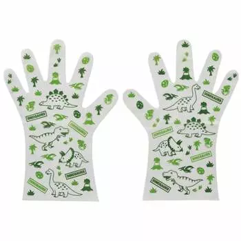 skater childrens disposable gloves 20 pieces dinosaur grpe1-a