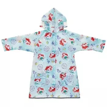 skater childrens raincoat school bag can be put on and taken off while carrying a backpack suitable for height 110-125cm disney princess ariel girls