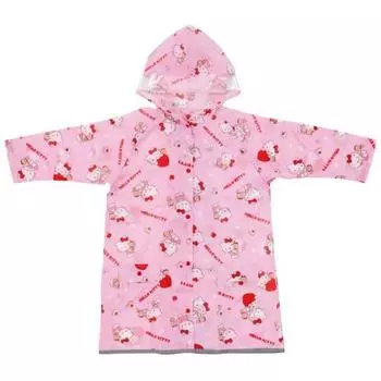 skater childrens raincoat school bag can be put on and taken off while carrying a backpack suitable for heights 110-125cm kitty friends girls raco1m