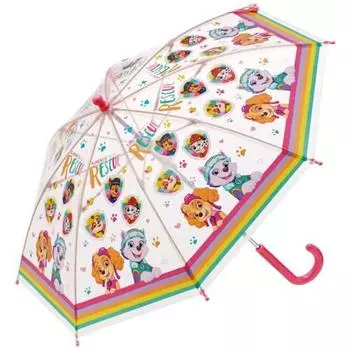 skater childrens vinyl umbrella, 40cm, paw patrol rescue, for 3-4 years old, approximately 95-105cm, for kindergarten children, hand-openable to prev